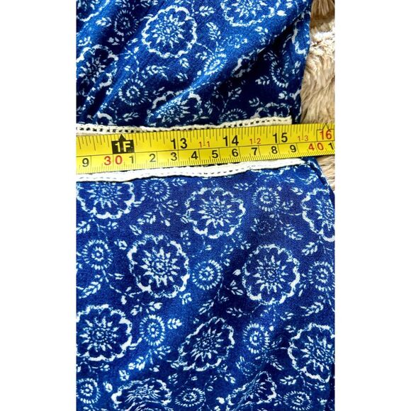 Illa Illa Brand Flare Sleeve Tunic Top Bohemian Style Women's Small Lace Trim - Picture 9 of 11